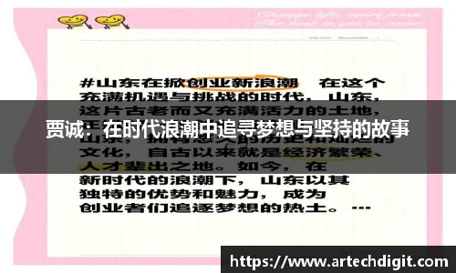 贾诚：在时代浪潮中追寻梦想与坚持的故事